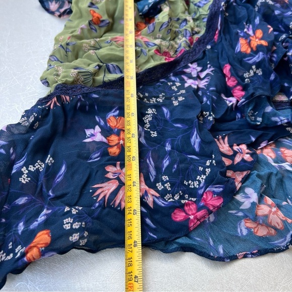 Anthropologie Williston Wrap Dress Asymmetrical Ruffled Women Size Small - Picture 5 of 10